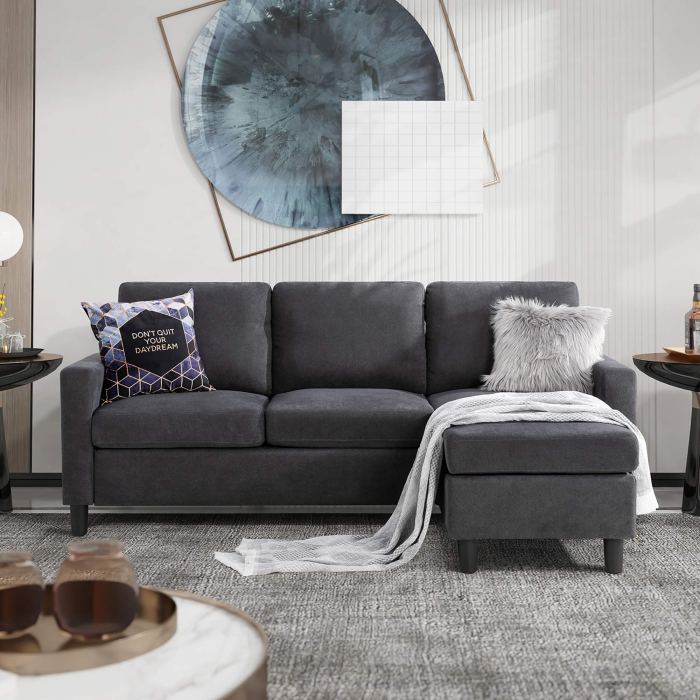 Convertible sectional furniture for compact rooms