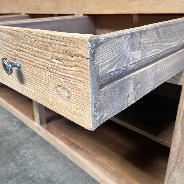 Rustic Pine Cabinet | EBTH Rustic pine cabinet furniture with deep drawers