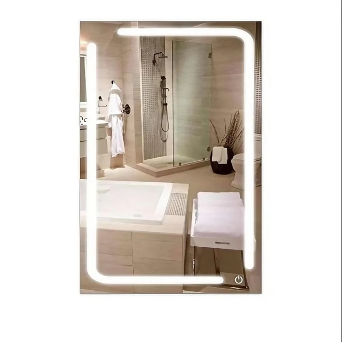 Bathroom Mirror with LED Light Designs for Stunning Look Rolling vanity mirror furniture with LED lights