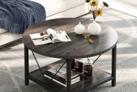 Living room table furniture with round top
