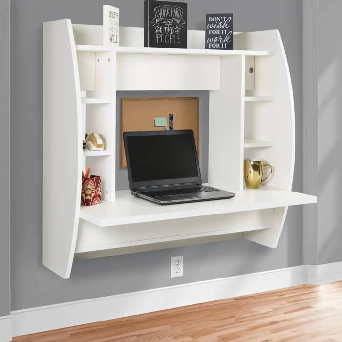 20+ Floating Desk And Shelves Floating desk furniture with side shelves