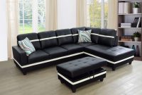 L-shaped corner couch furniture with ottoman