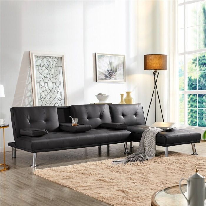 Free Combination Convertible Modular Sectional Sofa with Reversible ...